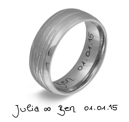Nandala Ring mit Handschriftgravur
