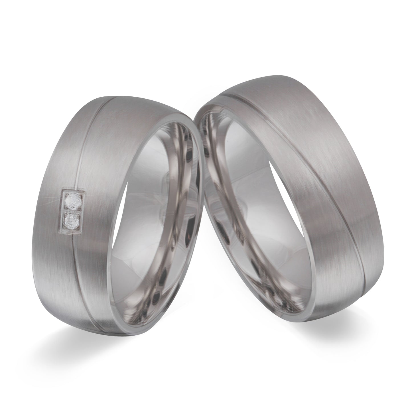 Rosso Partnerring-Set mit Handschriftgravur