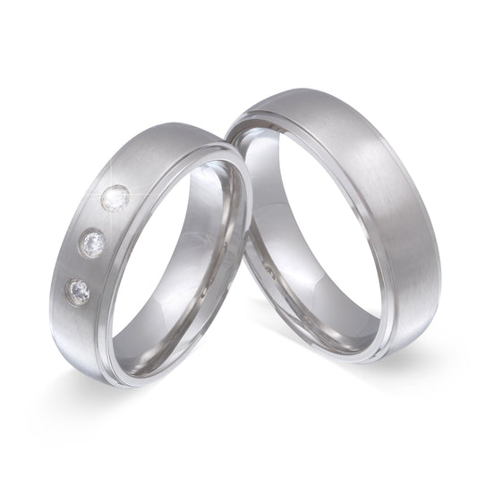 Chiara Partnerring-Set mit Handschriftgravur