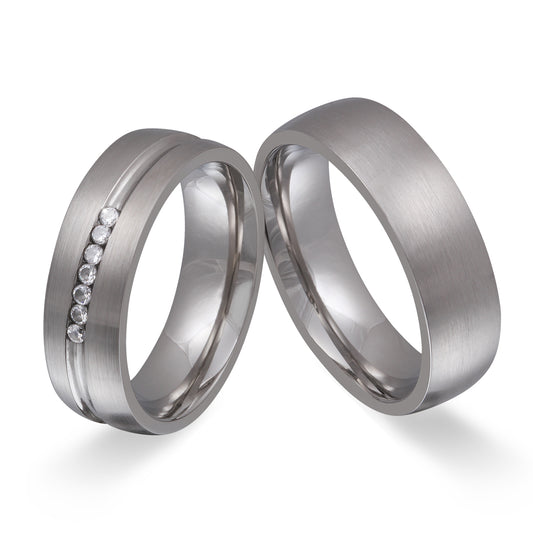 Tibett Partnerring-Set mit Handschriftgravur