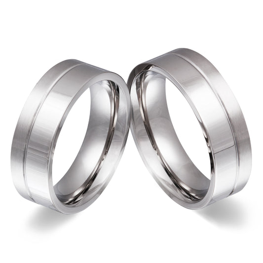 Chloa Partnerring-Set mit Lasergravur