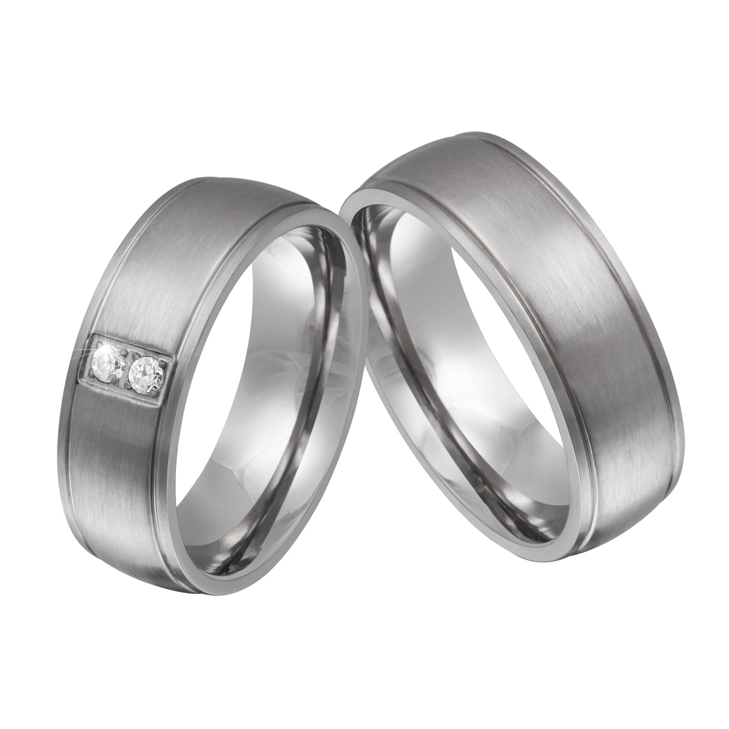 Letka Partnerring-Set mit Handschriftgravur