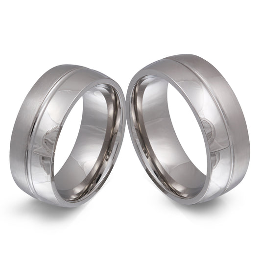 Ruvim Partnerring-Set mit Handschriftgravur