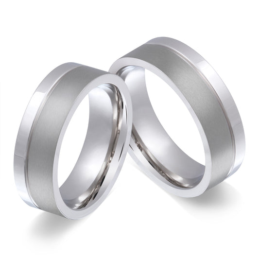 Ecilia Partnerring-Set mit Handschriftgravur