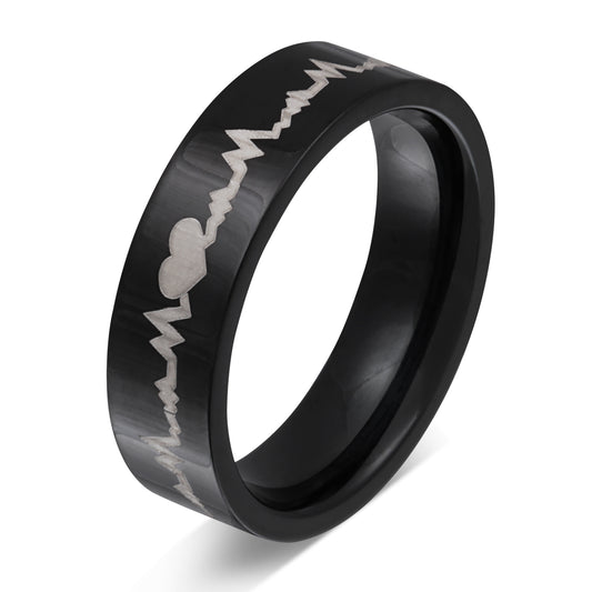 Blackpulse Ring mit Lasergravur