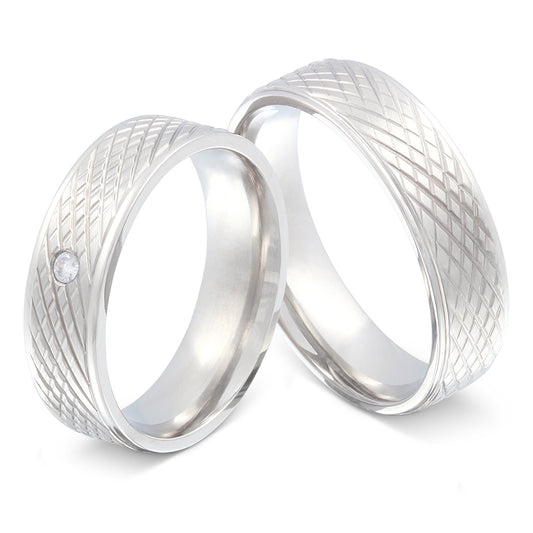 Bestemi Partnerring-Set mit Lasergravur