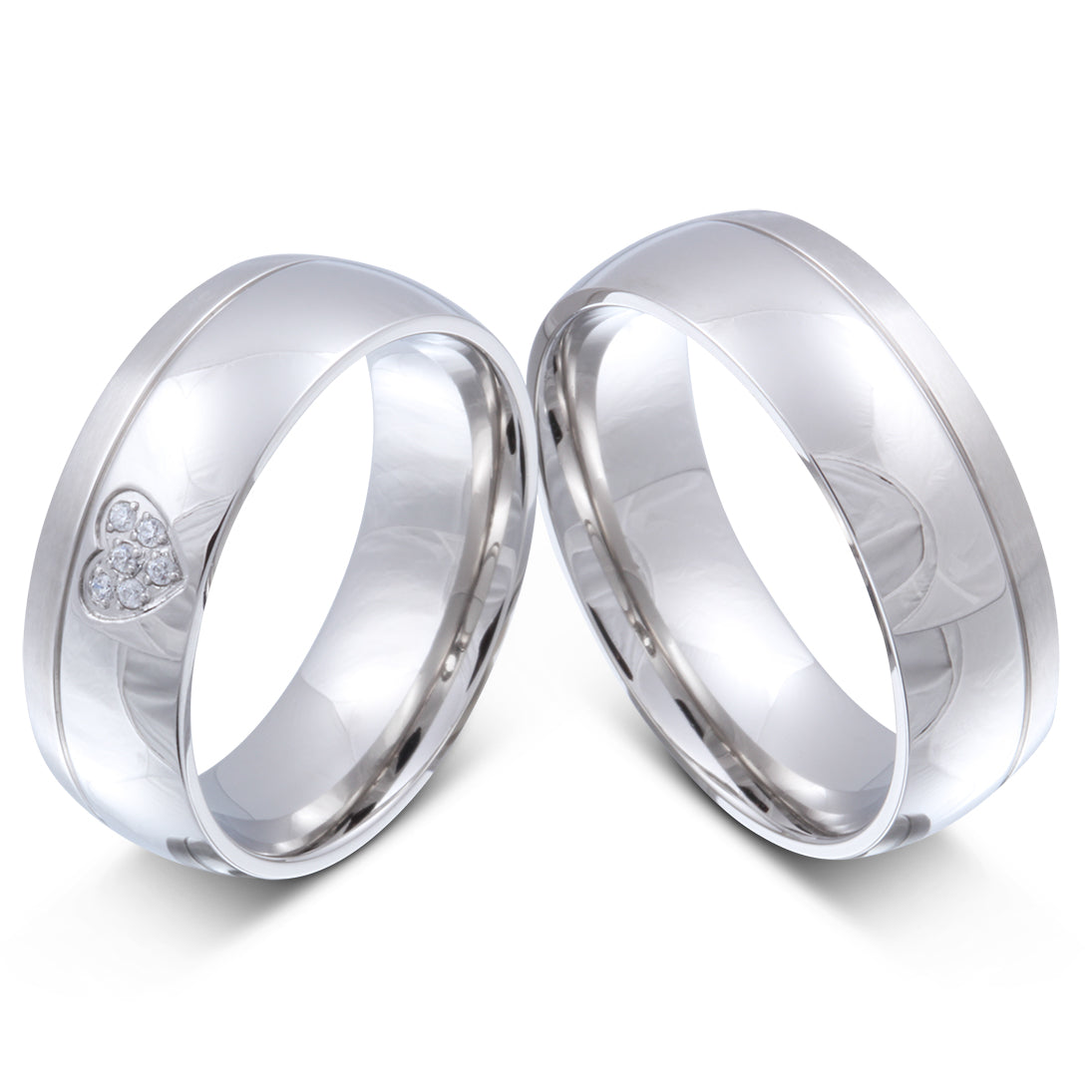 Avenue Partnerring-Set mit Handschriftgravur