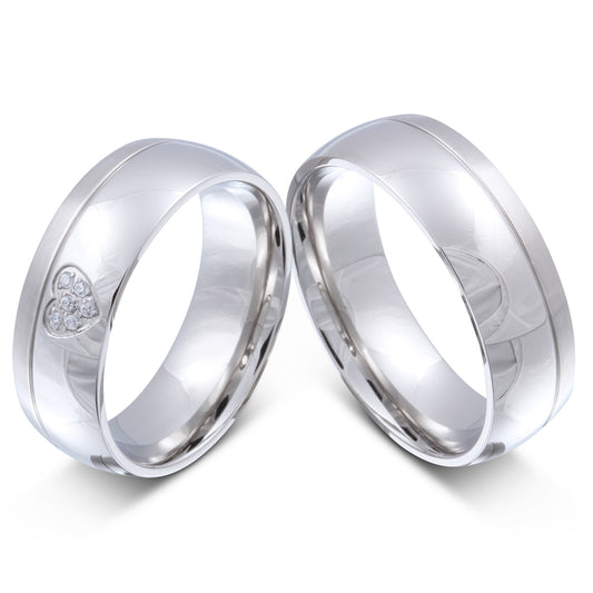 Avenue Partnerring-Set mit Handschriftgravur