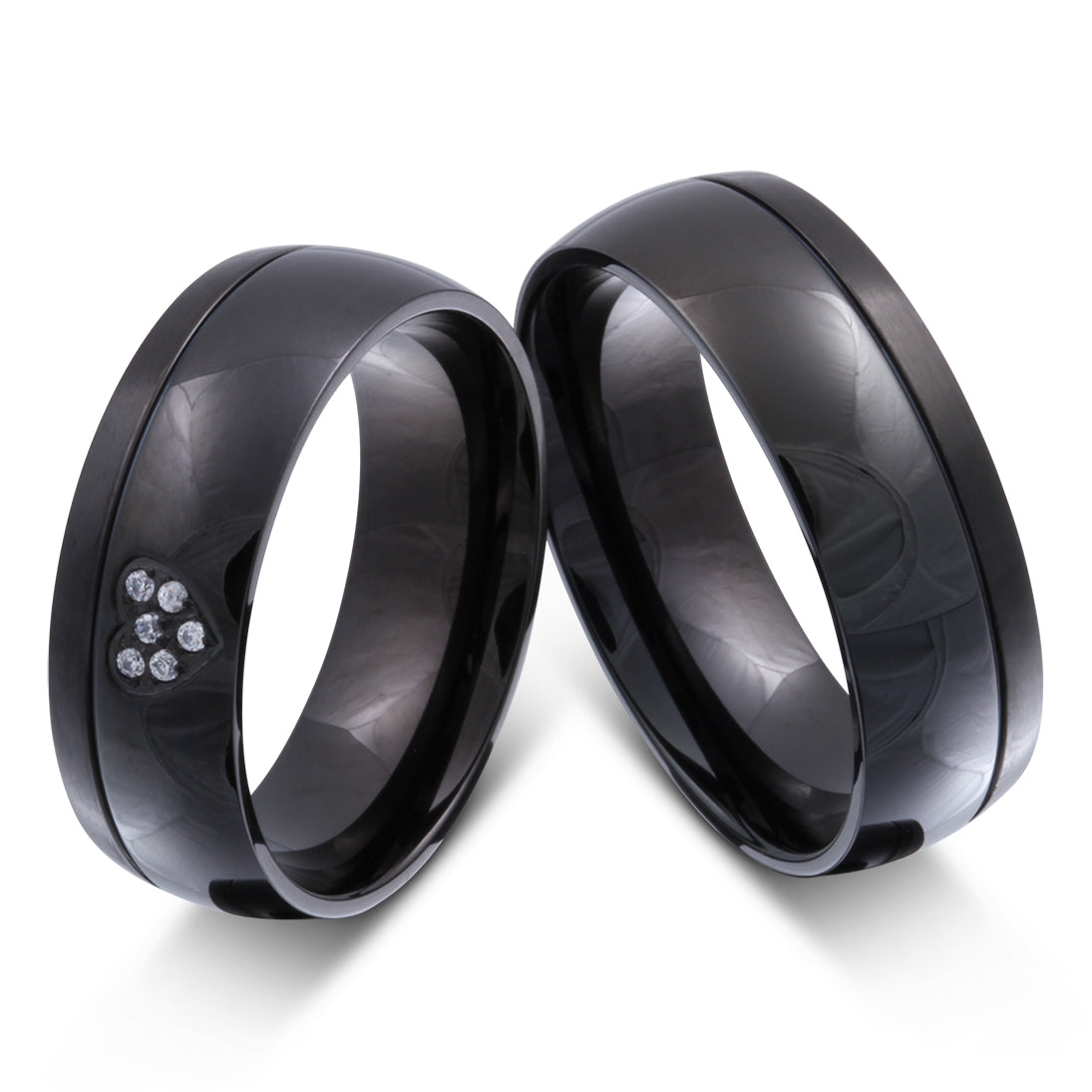 Lavanda Partnerring-Set mit Handschriftgravur