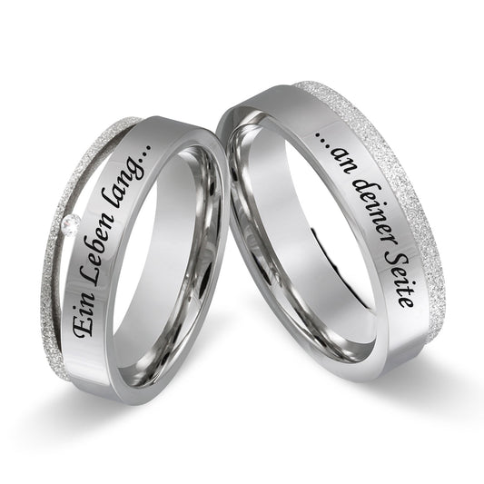 Ozmuro Partnerring-Set mit Handschriftgravur