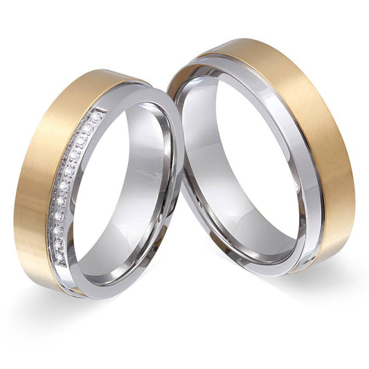 Beren Partnerring-Set mit Handschriftgravur