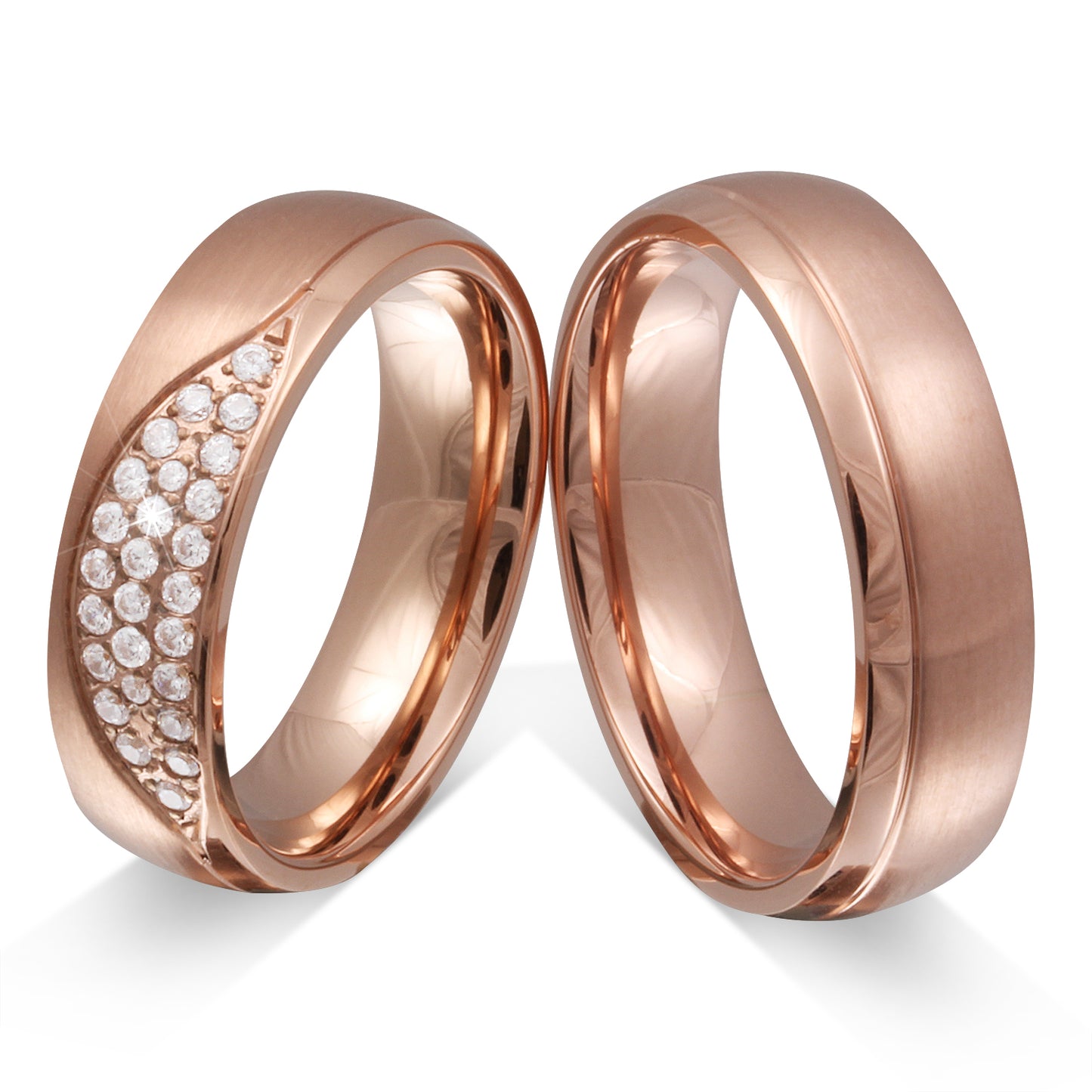 Asuka Partnerring-Set mit Lasergravur