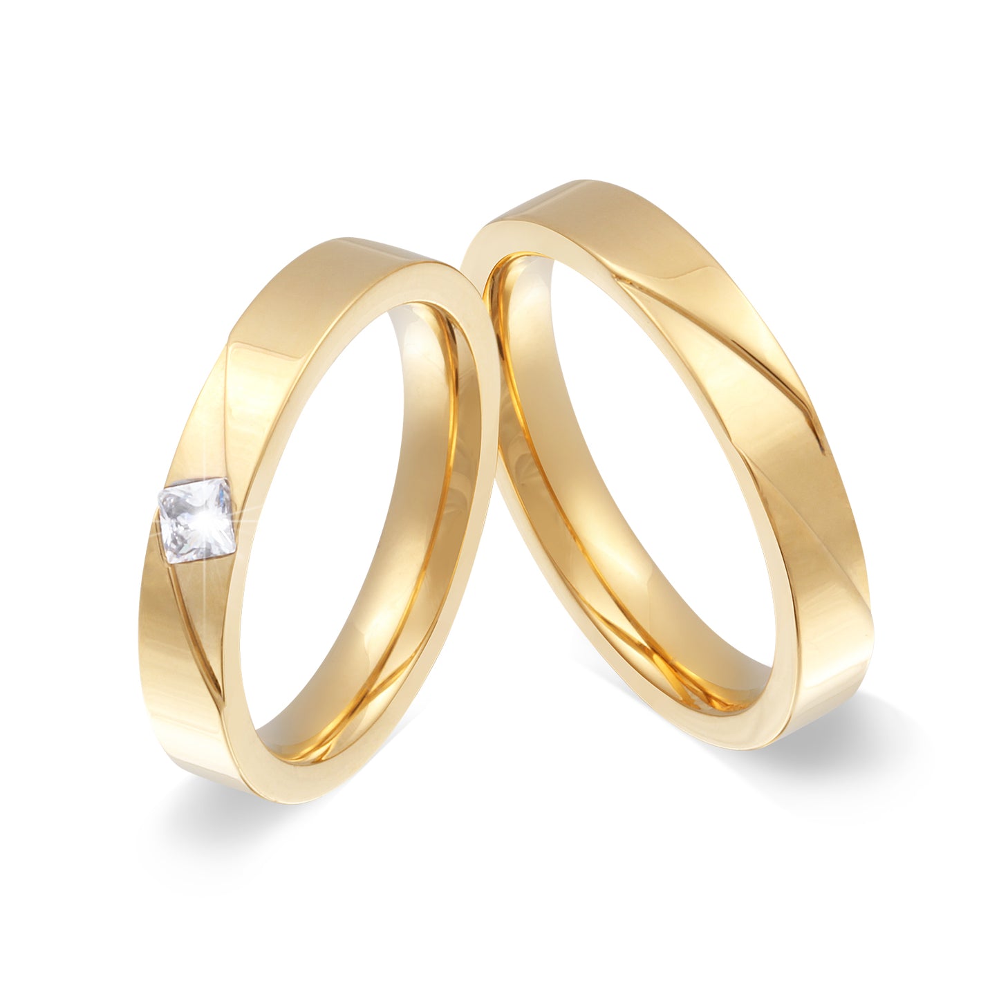 Delle Partnerring-Set mit Lasergravur