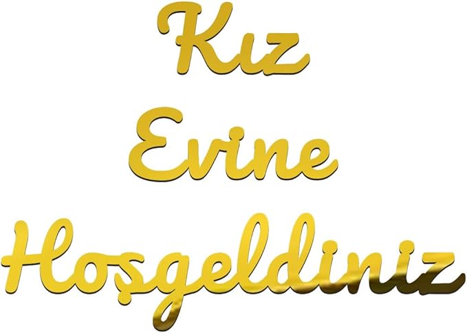 Willkommensschild Türkisch – Kız Evine Hoşgeldiniz – Hochzeit, Türschild/Wanddeko für Zuhause/Eventhalle, Deko orientalisch – Geschenk für Frauen, Einweihung, Mädchen-WG