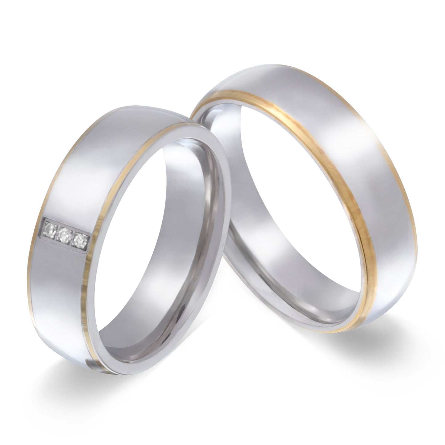 Dosgolda Partnerring-Set mit Handschriftgravur