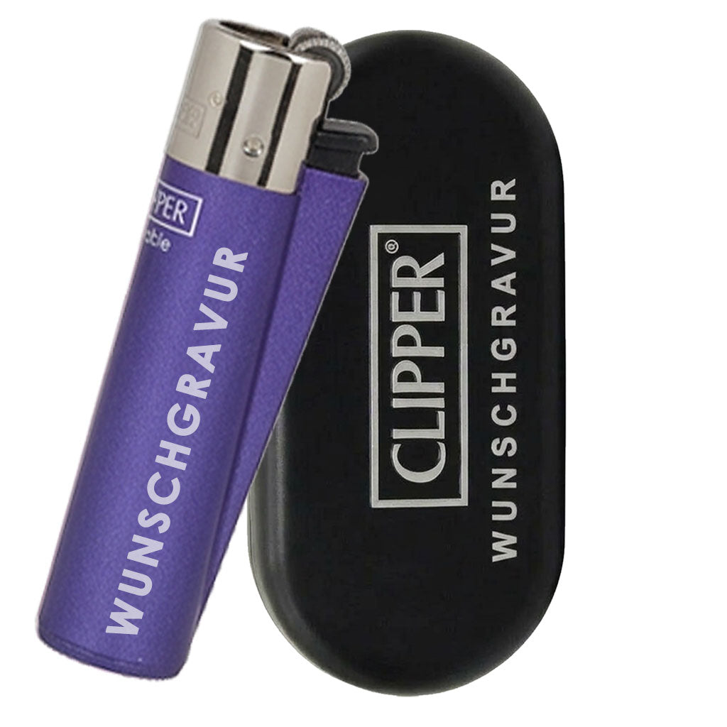 Clipper Crystal Rainbow Feuerzeug mit Gravur