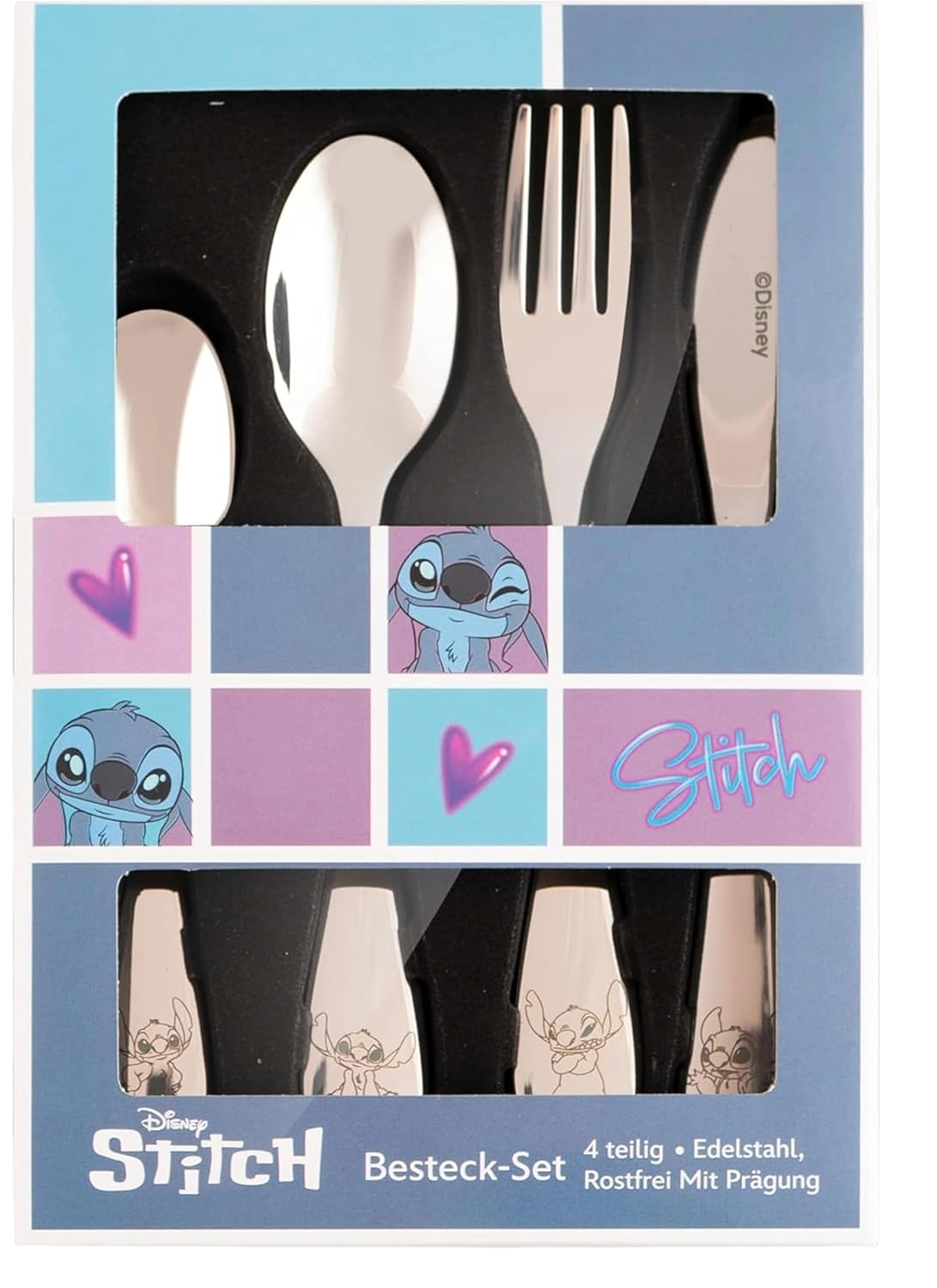 Stitch Kinderbesteck Detailansicht