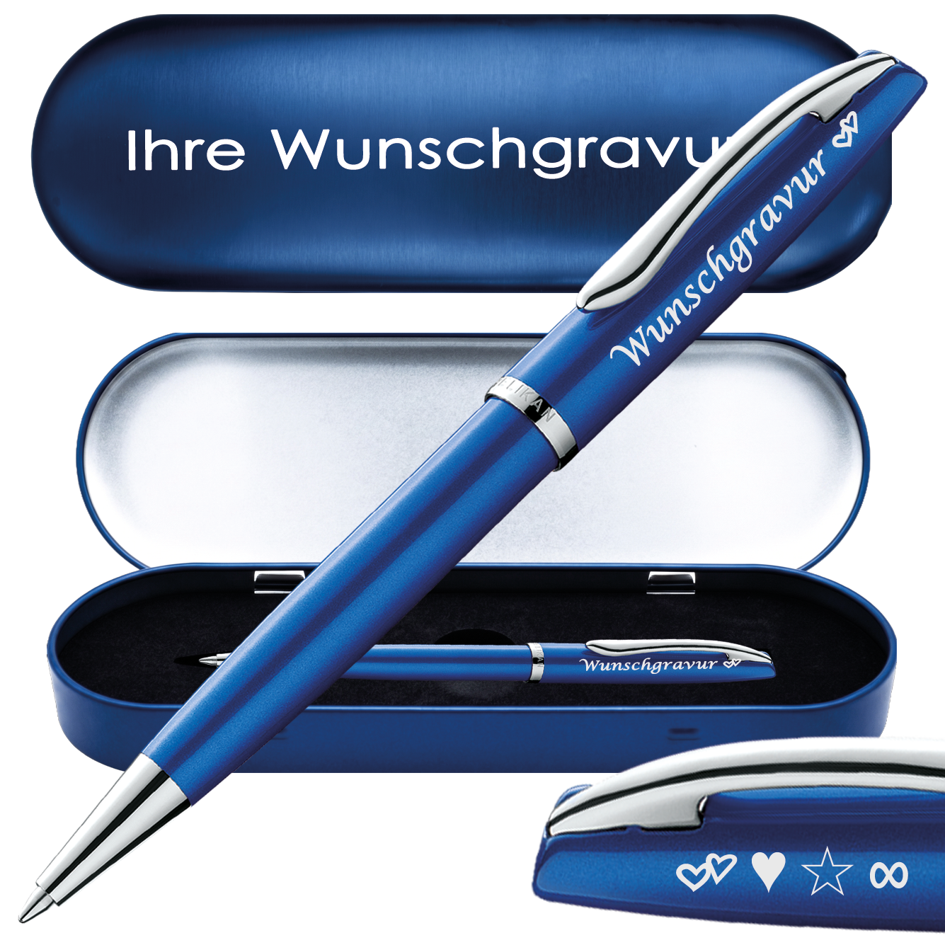 Pelikan Kugelschreiber Jazz Noble Elegance mit Gravur inklusive Stiftetui