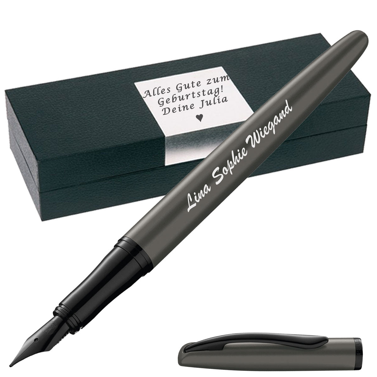 Pelikan Fuellhalter mit Gravur Jazz Noble Elegance P36 Stone mit Box personalisiert