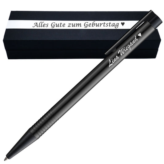 LAMY logo 208 All Black Geschenkset mit Gravur