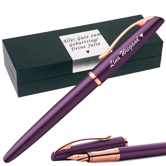 Pelikan Jazz® Noble Elegance Füllhalter Viola mit Gravur