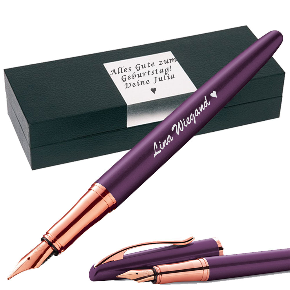 Pelikan Jazz® Noble Elegance Füllhalter Viola mit Gravur