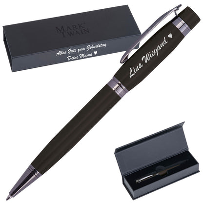 Mark Twain Kugelschreiber BERNARDA mit Gravur & Geschenkbox