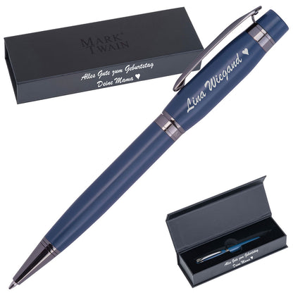 Mark Twain Kugelschreiber BERNARDA mit Gravur & Geschenkbox