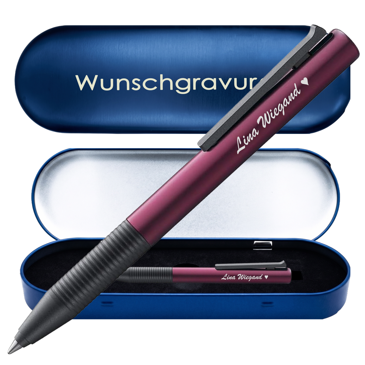 LAMY tipo AL/K Tintenroller mit Gravur | Aluminium | inkl. Geschenkbox mit Gravur – PS489PSBox8