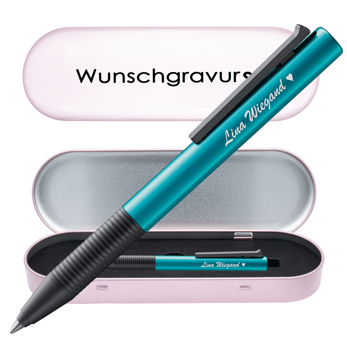 Tintenroller turmalin mit Gravur und Geschenkbox 6