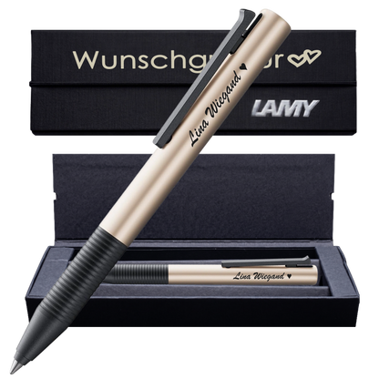 LAMY tipo AL/K Tintenroller mit Gravur | Aluminium | inkl. Geschenkbox mit Gravur – PS491PSBoxLamy