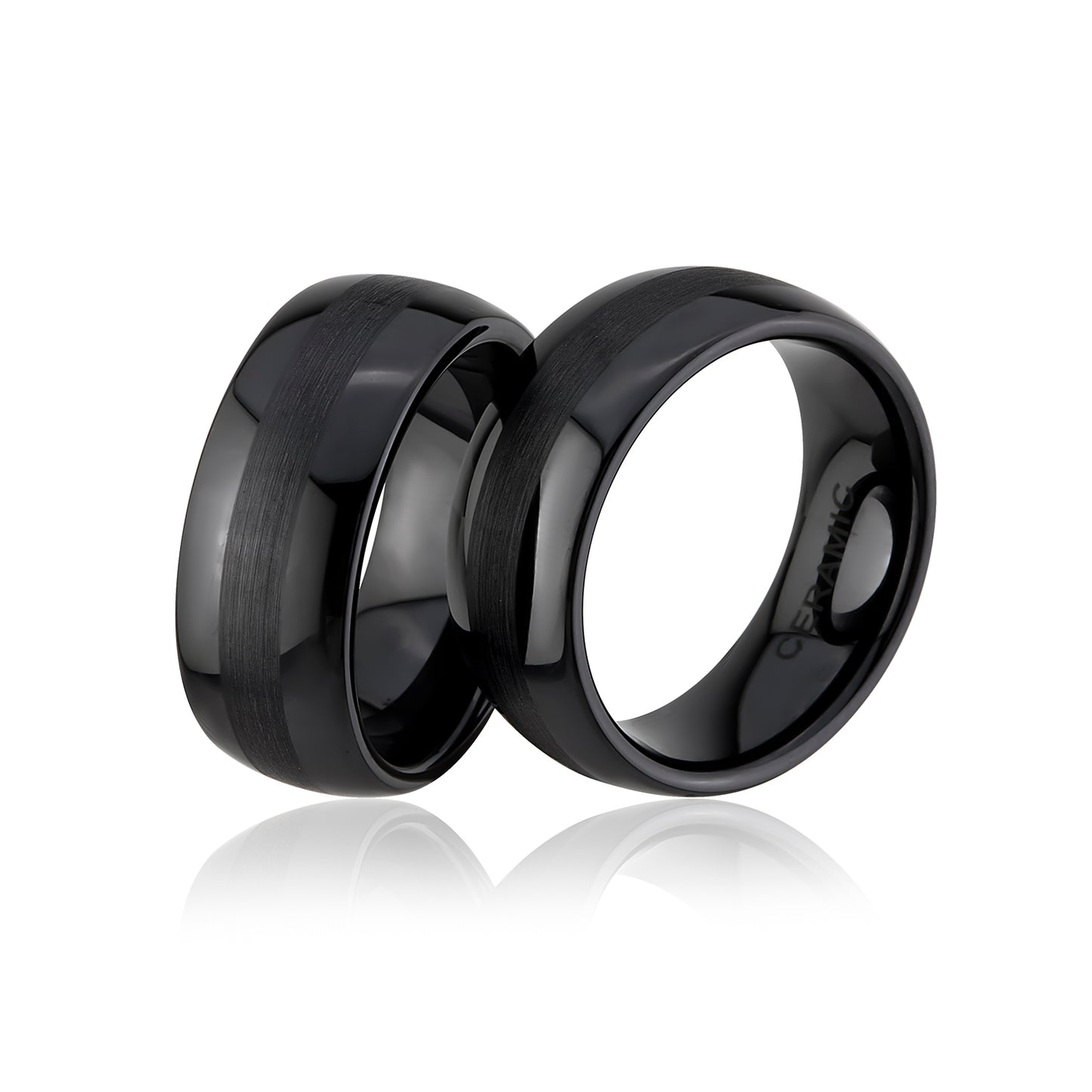 Terrace Partnerring-Set mit Lasergravur