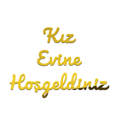 Willkommensschild Türkisch – Kız Evine Hoşgeldiniz – Hochzeit, Türschild/Wanddeko für Zuhause/Eventhalle, Deko orientalisch – Geschenk für Frauen, Einweihung, Mädchen-WG