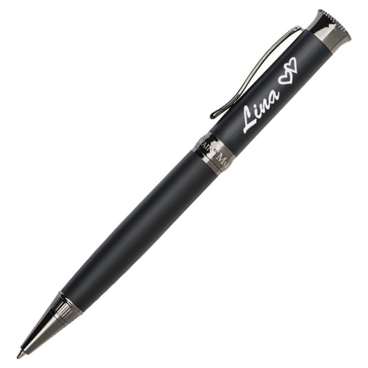 Mark Twain Kugelschreiber mit Gravur aus Metall inklusive Geschenkbox