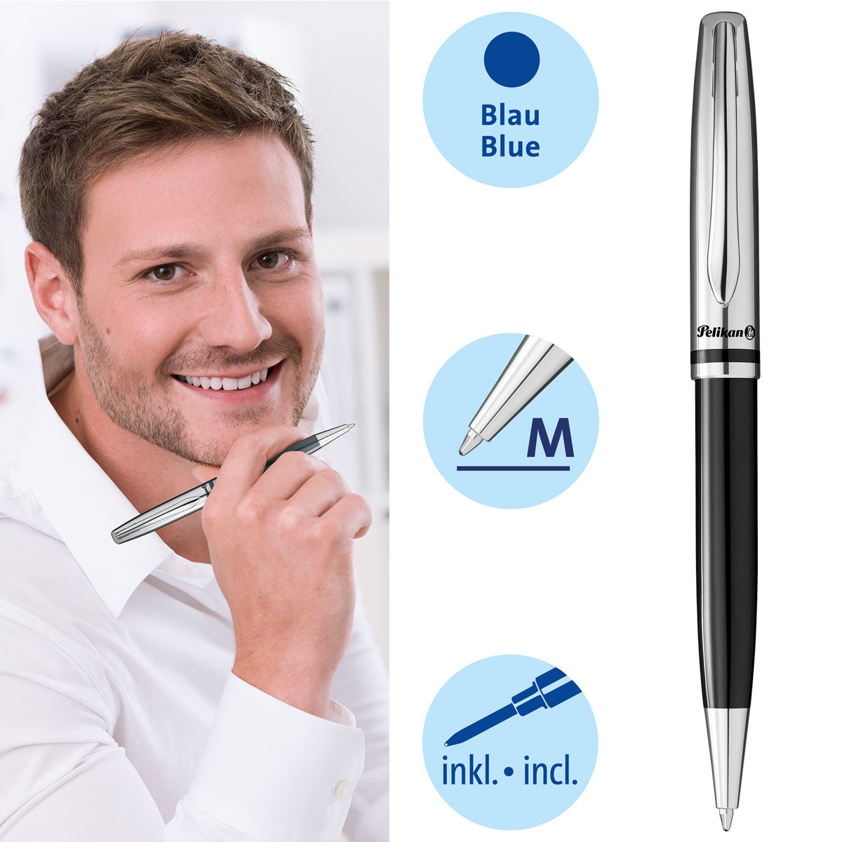 Pelikan Kugelschreiber Jazz Classic K35 Schwarz FS