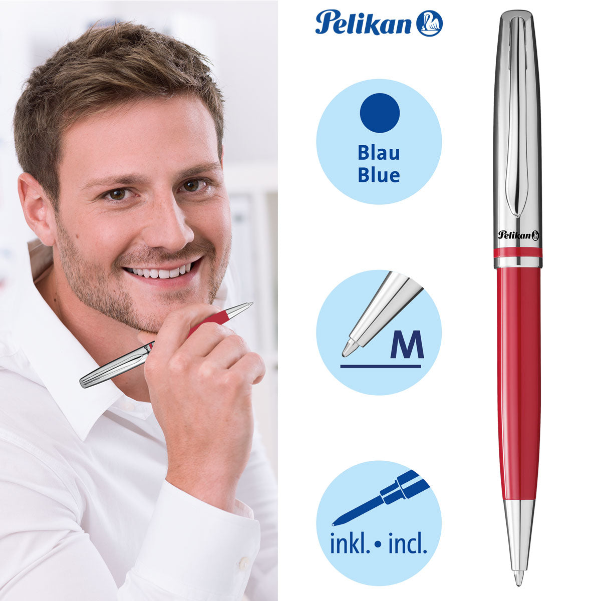 Pelikan Kugelschreiber Jazz Classic K35 Rot FS