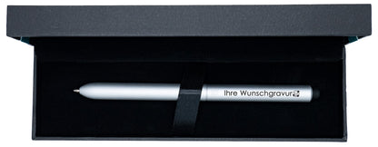 Kugelschreiber mit Gravur | Wunschgravur mit Emojis möglich | Kugelschreiber Geschenk personalisiert | Touchpen-Spitze