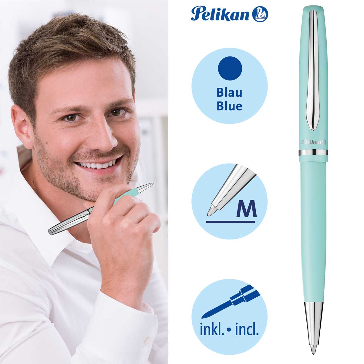 Pelikan Kugelschreiber Jazz Pastell, Mint