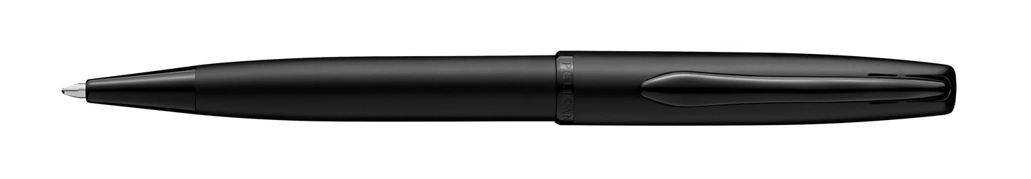 PeIikan Kugelschreiber mit Gravur als Geschenk | Emoji Gravur | Kugelschreiber Jazz Noble Elegance Carbon Schwarz