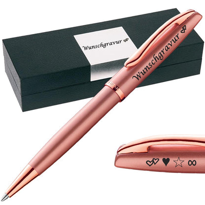 PeIikan Kugelschreiber mit Gravur als Geschenk | Symbole Gravur | Kugelschreiber Jazz Noble Elegance Pink Rose
