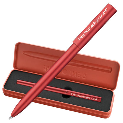 Pelikan Kugelschreiber Ineo® Elements K6 | inkl. mit Wunschgravur | Metalletui | Feuer- Rot | gravierter kugelschreiber | Lasergravur