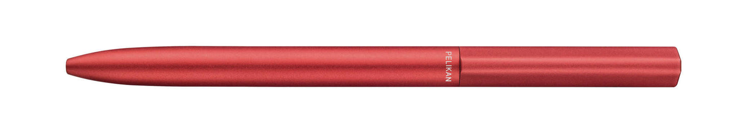 Pelikan Kugelschreiber Ineo® Elements K6 | inkl. mit Wunschgravur | Metalletui | Feuer- Rot | gravierter kugelschreiber | Lasergravur