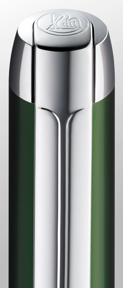 Pelikan Füllhalter Pura® P40 | inkl. mit Wunschgravur | Waldgrün | inkl. Geschenkbox mit Gravur | gravierter Füllhalter | Füller mit Gravur Geschenk