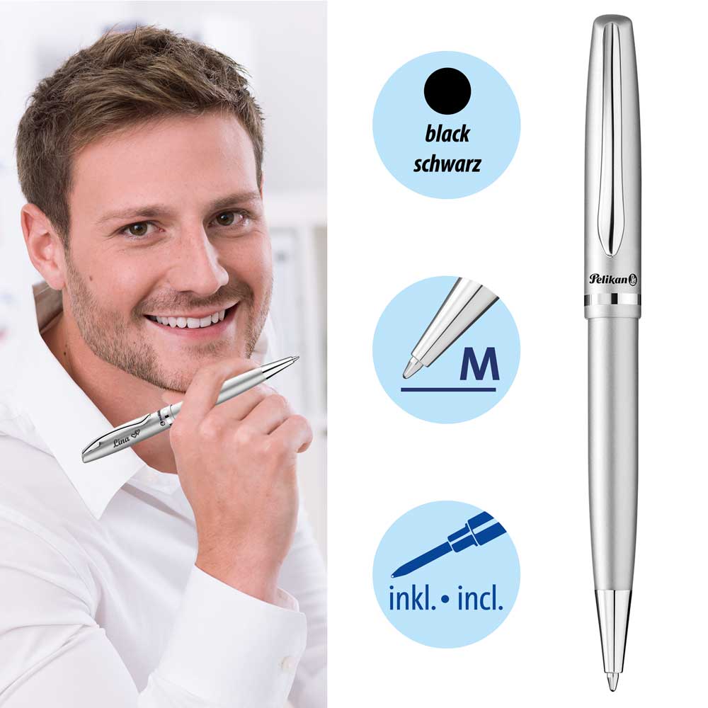 Pelikan Kugelschreiber K36 Jazz Elegance Silber