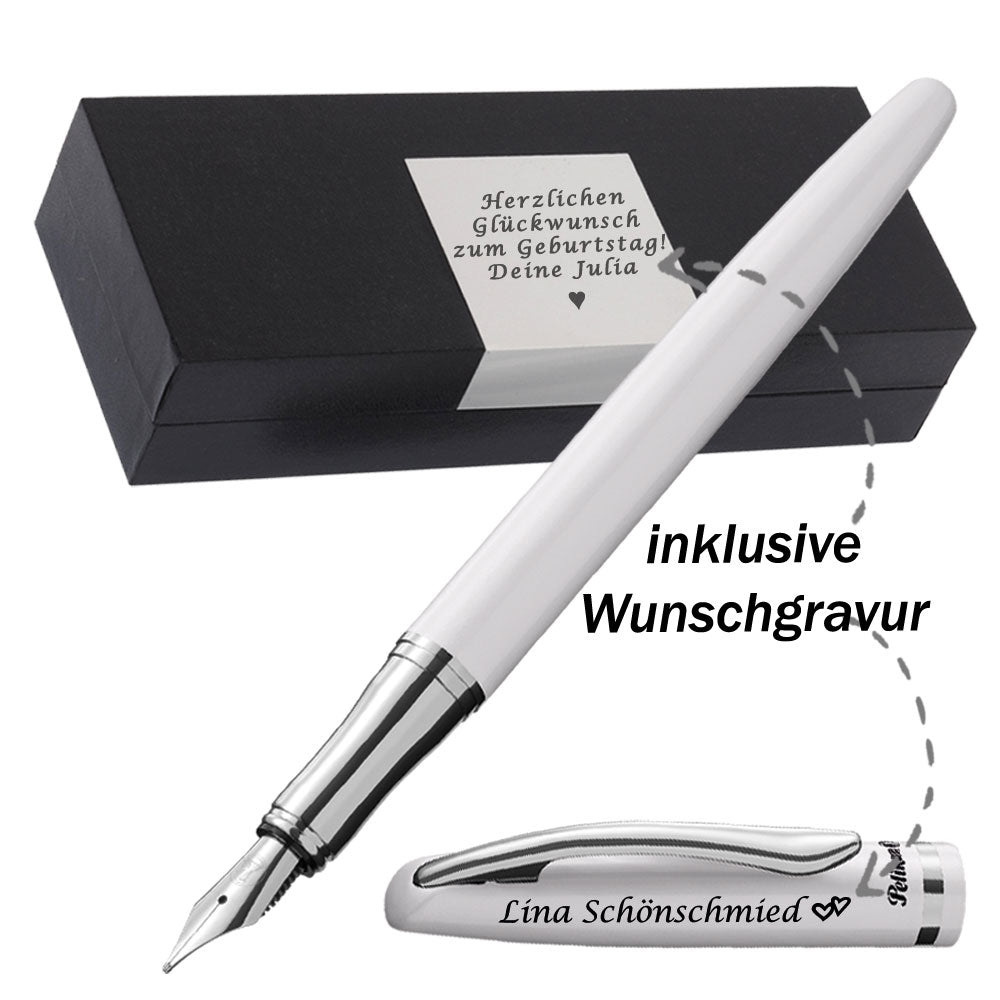 Pelikan Füllhalter Jazz Elegance Perlweiß FS