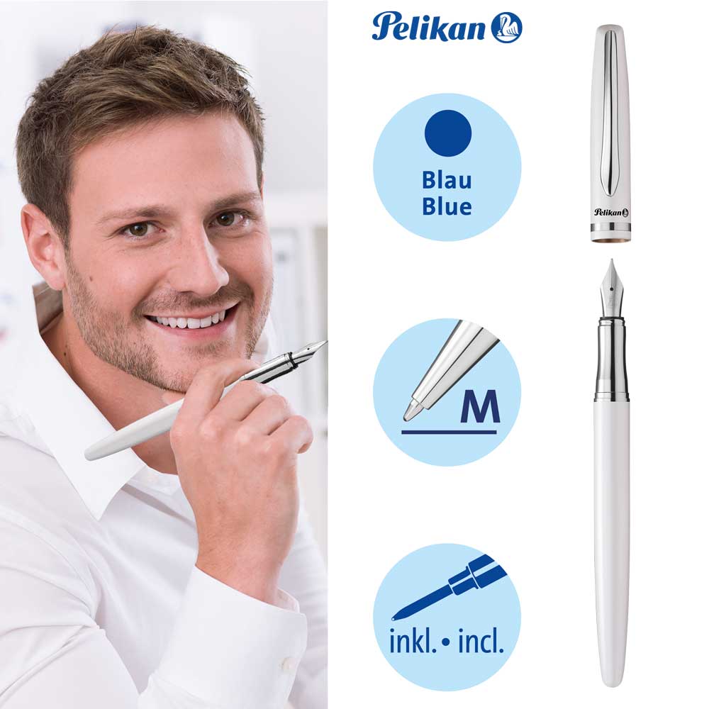 Pelikan Füllhalter Jazz Elegance Perlweiß FS