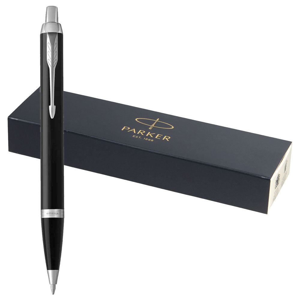 Parker - IM Core Kugelschreiber mit Gravur Mattschwarz C.C. Mine Blau