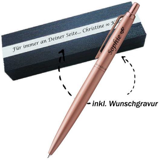 Parker Jotter XL Monochrome Rosegold GT Kugelschreiber mit Gravur