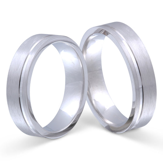 Alivia Partnerring-Set mit Lasergravur