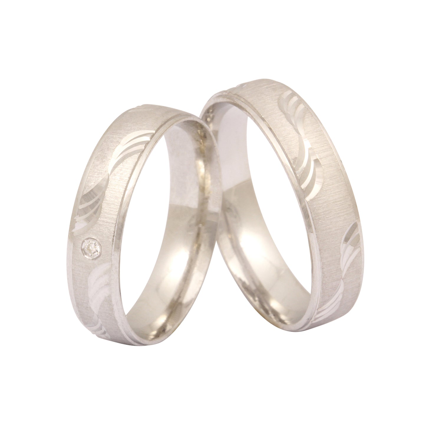 Otilya Partnerring-Set mit Lasergravur